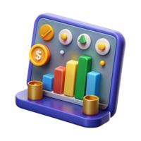 Financial Dashboard Visualizing Growth Metrics png