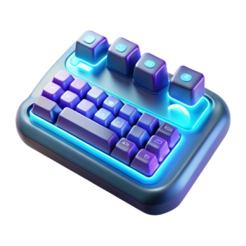 Compact Keyboard Illuminated Keys, Ergonomic Design, Productivity Tool png
