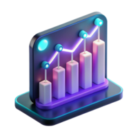 Data Visualization 3D Growth Chart, Business Analytics, Progress Report, Statistical Graph, Financial Metrics, Market Trends, Data Analysis, Performance Indicators, Upward Trend, Investment Growth png