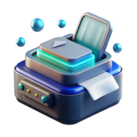 Futuristic Data Transfer Device Secure, Instant File Sharing png