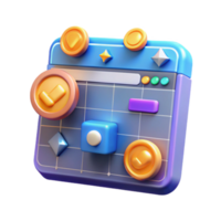 Interactive Calendar Achievement Tracking and Progress Visualization png