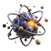 Atomic Structure Exploring Nuclear Fusion and Energy Release png