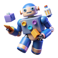 Friendly Robot Automation, Mobile App, Digital Tools, AI Assistance, Smart Technology, Software Solutions, Efficient Workflow, Productivity Boost, Innovative Design, Interactive Interface png
