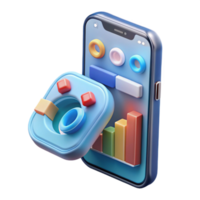 Mobile App Data Visualization Interactive Charts Graphs png