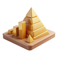 Visualizing Data Growth Pyramid and Bar Chart Representation png