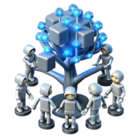 Networked Robots Collaborative AI Decentralized Systems png