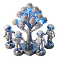 Collaborative Robots Decentralized Network AI Teamwork Data Sharing png