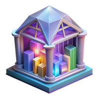 Data Storage Secure, Colorful 3D Visualization of Archived Information png