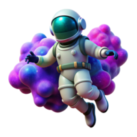 Astronaut Floating Through Galaxy png