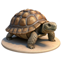 3D Render of a Tortoise png