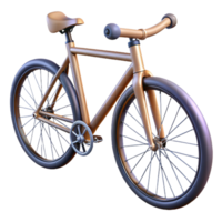 3D Model of a Bronze Bicycle png