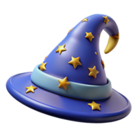 3D Render of a Magical Wizard Hat png