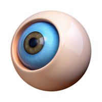 3D Eye Rendering Close-Up View png