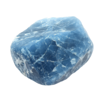 Blue stone of transparent transparent sparkling brightly against a clean transparent background in natural light, Blue color stone on a transparent background. Stone transparent background png