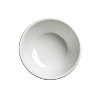 Empty transparent ceramic bowl placed on a bright transparent background, highlighting its clean and simple design for culinary use, Empty bowl on a transparent background png