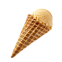 Different angle of an empty waffle ice cream cone isolated on a transparent background, different angle of empty waffle ice cream cone isolated on transparent background png
