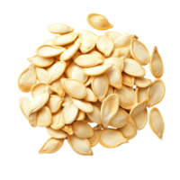 Freshly harvested pumpkin seeds isolated on a clean transparent background for culinary and health purposes, Pumpkin seeds isolated on transparent background png