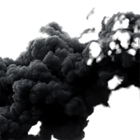 Black clouds gather ominously against a bright transparent backdrop, creating a striking contrast, black clouds on transparent background png
