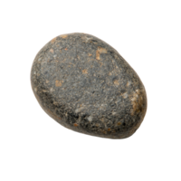 A single smooth pebble isolated on a transparent background highlighting its unique texture and natural colors, single pebble isolated on transparent background png