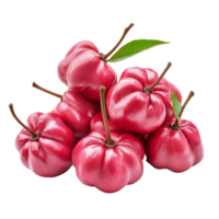 fresco rosa maçãs ou chomphu empilhado juntos em uma transparente fundo, exibindo seus vibrante cores e formas, rosa maçãs ou chomphu em transparente fundo png