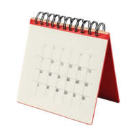 Desk calendar displaying the month of June on a transparent background with a clear and simple design, table calendar 2025 june isolated on transparent background png