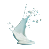 Dynamic curve of milk splashing against a vibrant blue backdrop in a captivating still life composition, Curve milk splash over blue background Stock Photo png