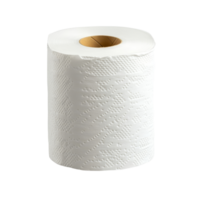 Classic bathroom essential, a roll of soft toilet paper on a clean transparent background for everyday use and convenience, Toilet paper on transparent background png