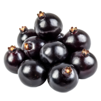 Fresh bengal currants stacked together, showcasing their vibrant black color on a transparent background, bengalcurrants, carandasplum, isolated on transparent background png