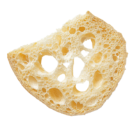 Angled loofah slice isolated on a transparent background showcasing its unique texture and natural beauty, Angled loofah slice isolate on transparent background png
