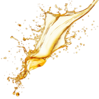 Gasoline oil splashing dynamically against a transparent background, capturing movement and fluidity in action, Gasoline Oil splashing isolated on transparent background png