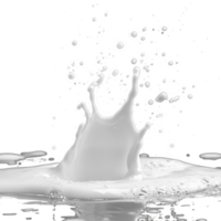 Captivating milk splash forming dynamic patterns against a contrasting black background in a creative art style, Milk splash isolated on black background png