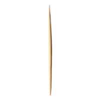 A single wooden toothpick isolated on a clean transparent background showcasing its slender form and pointed edge, toothpick isolated on transparent background png