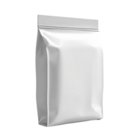 Blank snack packaging viewed from the side isolated on a clean background for design and branding purposes, Side view of blank snack packaging isolated png