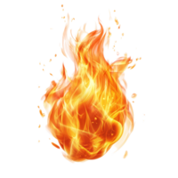Realistic flame effect dancing against a transparent background, showcasing vibrant colors and dynamic movement, Realistic fire flame effect transparent background. Fire flame transparent background png