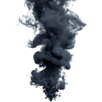 Graceful black smoke contrasts starkly with a transparent background, creating a captivating visual, black smoke on transparent background png