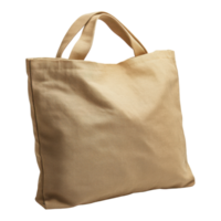 Textile Bag Mockup on White on transparent background. png