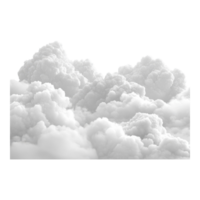 White Clouds Isolated on White Background on transparent background. png