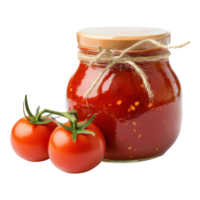 Jar of Tomato Sauce, Isolated White Background on transparent background. png