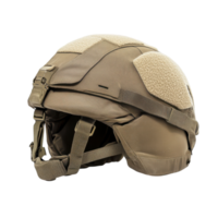 Army Helmet on a Wooden Surface on transparent background. png