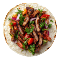 Delicious Taco Isolated on White on transparent background. png