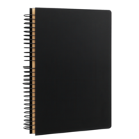 Blank Spiral Notebook Mockup on transparent background. png