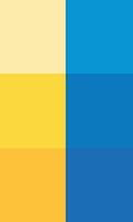 Vibrant minimalist layout with dual-tone color palette. Bright and bold visual inspiration for creative projects. Block design inspiration. Minimal simple mosaic geometric colorful artistic background vector