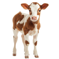 Adorable Calf Isolated on White Background on transparent background. png
