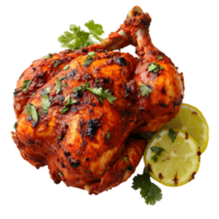 Tandoori Chicken Marinated and Clay Oven Cooked png