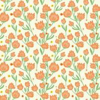 Elegant floral seamless pattern. Perfect for wrapping paper, textile, fabric, cover and more vector
