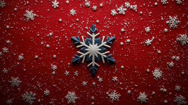 Elegant Christmas card design with snowflake motifs photo