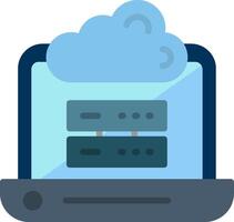 Hosting Flat Illustration Icon Design vector