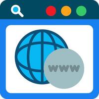 Webpage Flat Illustration Icon Design vector