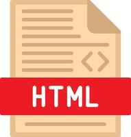 Html Flat Illustration Icon Design vector