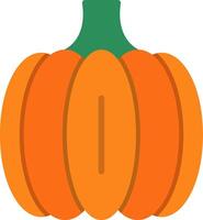 Pumpkin Flat Illustration Icon Design vector